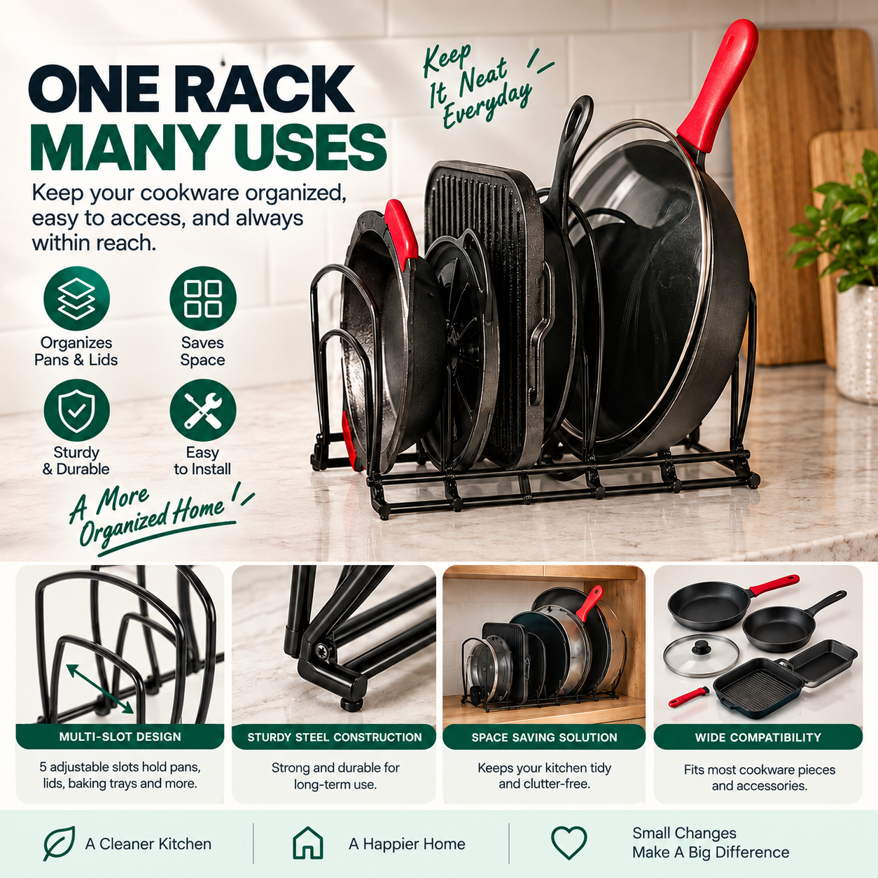 5-Tier Cookware Storage Rack