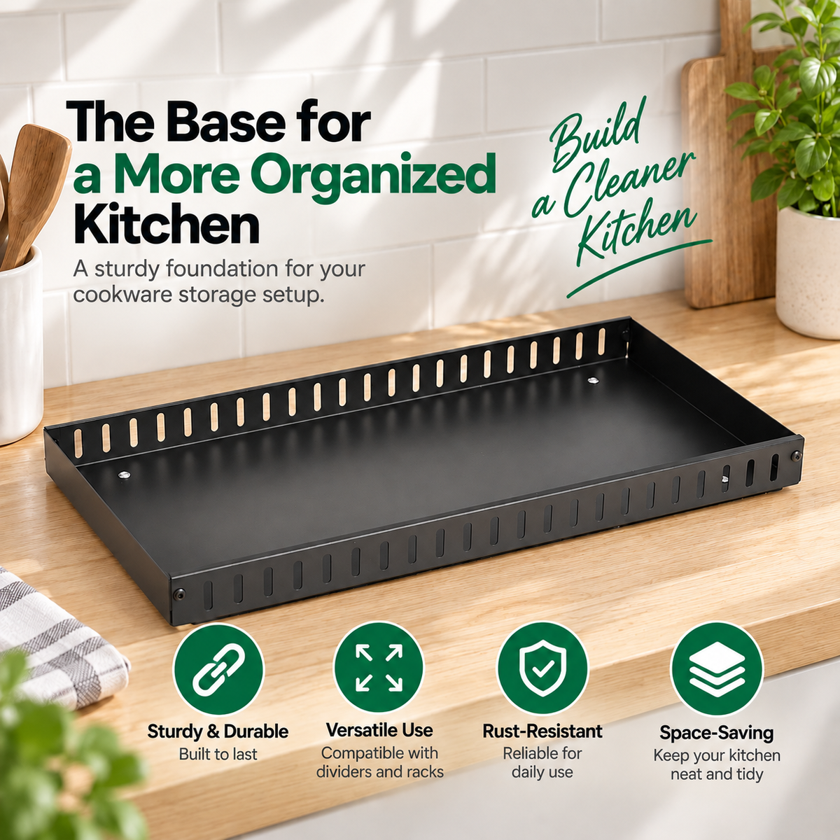 Pull-Out Pan Cabinet Organizer