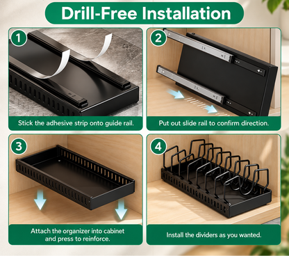 Pull-Out Pan Cabinet Organizer