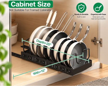 Pull-Out Pan Cabinet Organizer