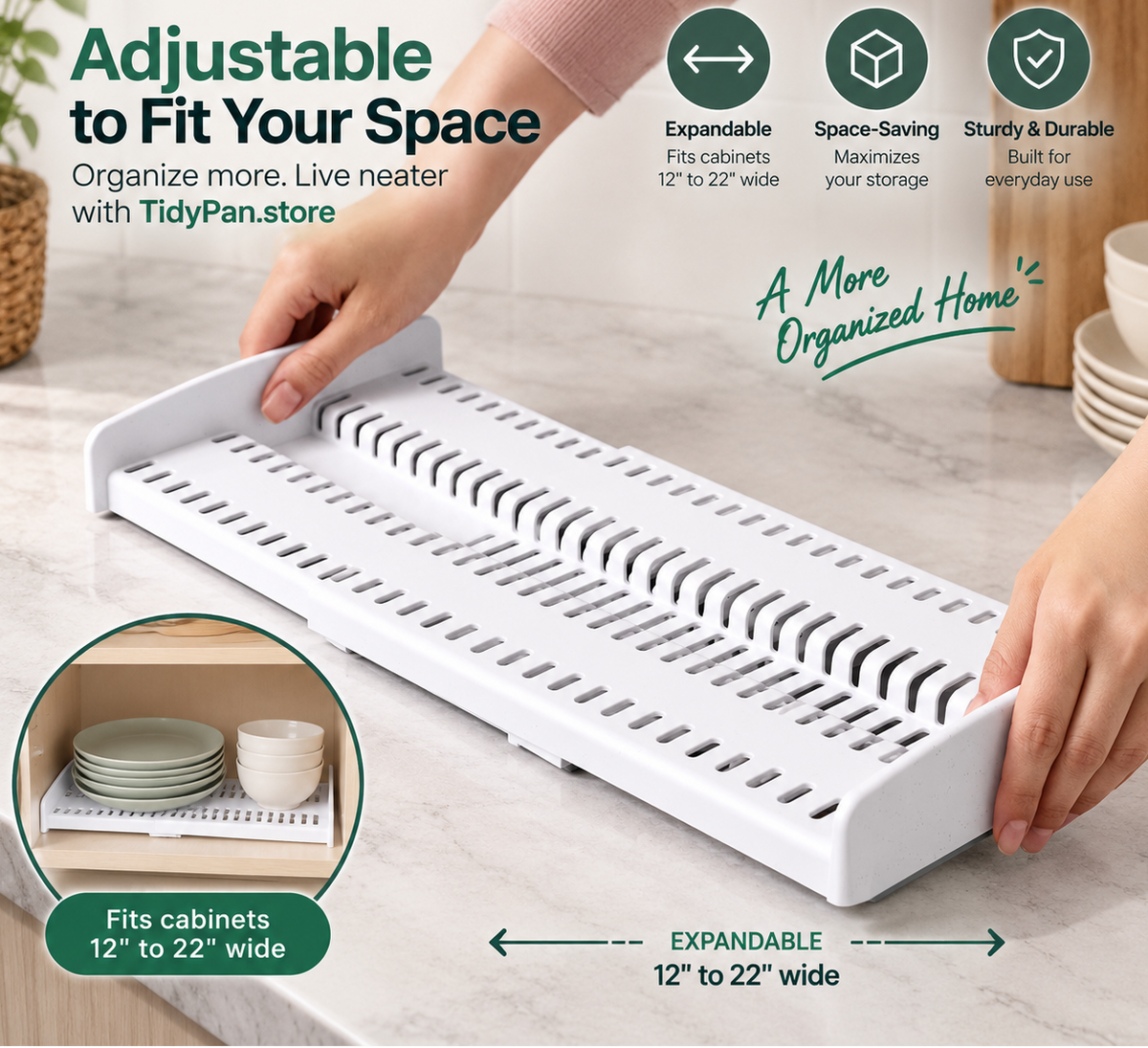 Adjustable Pan & Lid Rack - 2 Pcs