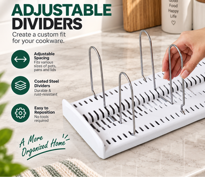 Adjustable Pan & Lid Rack - 2 Pcs