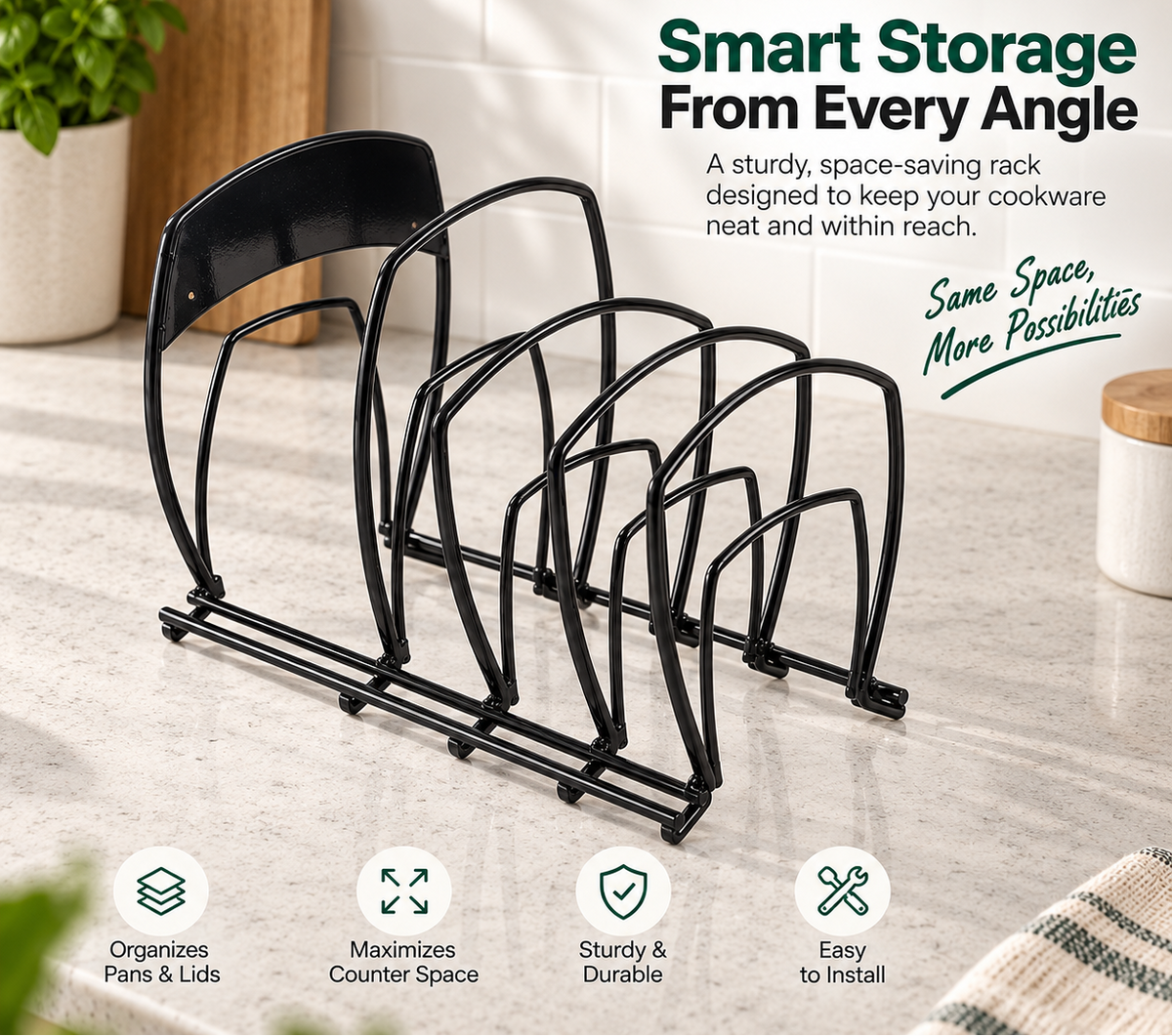 5-Tier Cookware Storage Rack